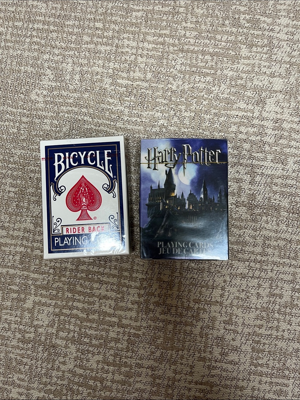Two packs of playing cards